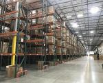American Teardrop Pallet Rack Beams Green And Orange Heavy Duty Warehouse
