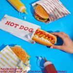 Foil Paper Hot Dog Holders Hamburger Wrapper Combination Pack, Grease Resistant