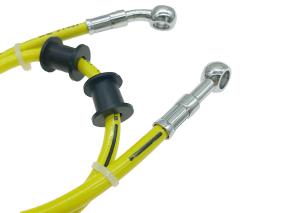 Wholesale Motorcycle Stainless Steel Braided AN3 PTFE Fuel Hose Assembly Corrosion Proof from china suppliers