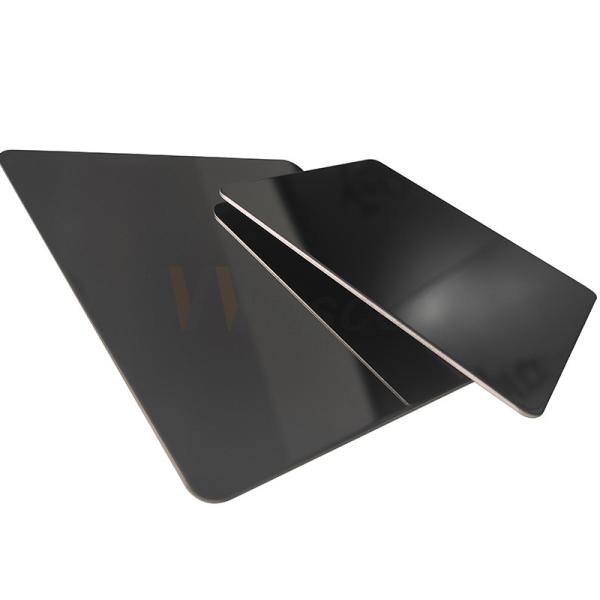 1000mm Super Mirror Stainless Steel Sheet SuS 201 Cold Rolled 8k Black Titanium