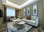 SGS Certified Hotel Guest Room Furniture Marble Top Tea Table Customized
