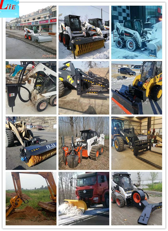 skid steer snow thrower skid loader snow blower machine snow removal for skid steer
