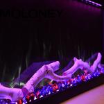 760mm LED Real Burning Flame Built-In Electric Fireplace Single Side Top Air