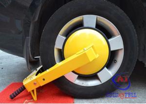 Wholesale Car steering security wheel clamp , yellow color wheel locks for cars from china suppliers