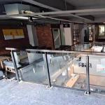 Glass swimming Pool Fence Spigots 0.3mm frameless Aluminum Balustrade