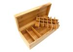 Custom Natural Color Wooden Gift Boxes , Solid Bamboo Wooden Essential Oil Box