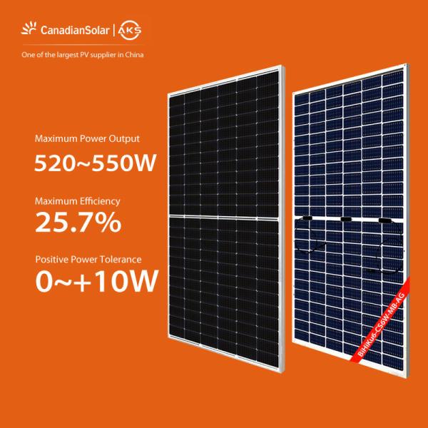 520W Canadian Thin Film Solar Panel Monocrystalline Solar Cell Flexible 525W