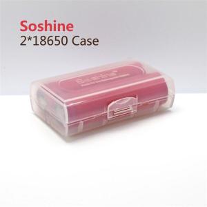 Wholesale Clear color 2*18650 battery holder plastic case/18650 battery plastic battery case for 2pcs 18650 batteries from china suppliers