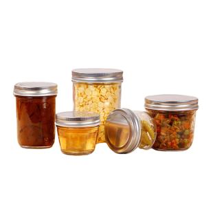 Wholesale Customer Design Glass Jam Jar Vacuum For Honey Screw Lid Round Shaped from china suppliers