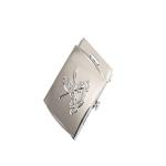 Carved Logo Stamping Men's Aluminum Belt Buckle Retro Western Denim
