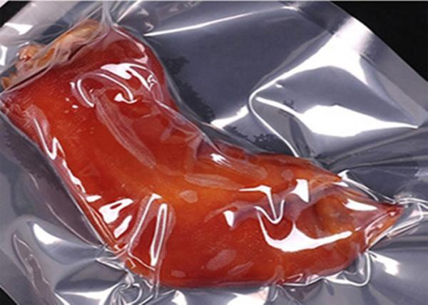 Clear Nylon Retort Food Vacuum Bags Plastic Packaging For Frozen Chicken Fish