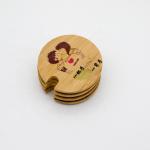 Natural Color Decorative Bamboo Lids Wooden Mug Cover Glass Jar Drink Cup Lid