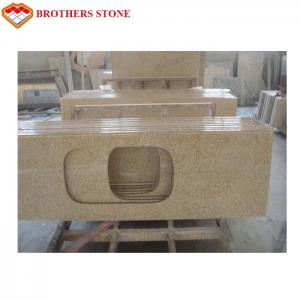 Wholesale Polished G682 Rust Yellow Granite Stone , G682 Granite Double Sink Vanity Top from china suppliers