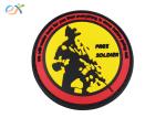 Custom Logo Soft Velcro PVC Rubber Patch Use For Military Clothing