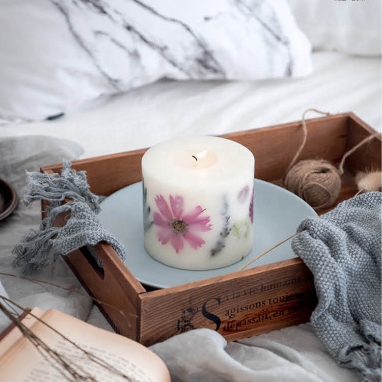 Round Magic Bubble Scented Soy Wax Candle For Bedroom