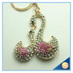 Lovely Couple swan keyrings Cute Swan Key Chain Key Rings For Wedding Party