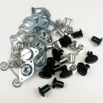 Universal Aluminum 7/16" By .500" 1/4 Quick Turn DOME HEAD Dzus Fasteners Silver
