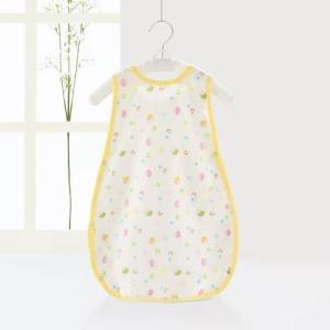 Wholesale Short Sleeve Cotton Muslin Sleep Sack , Summer Weight Baby Sleeping Bag 2 Layers from china suppliers
