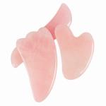 Crystal Rose Quartz Guasha Beauty Massage Face Slimming Jade Gua Sha Stone