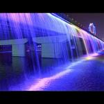 Special LED Lighting Wide Outdoor Water Fall Fountain