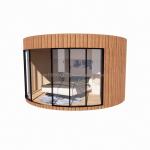 Modern European Union Prefabricated Wooden Houses with Galvanized Steel Square