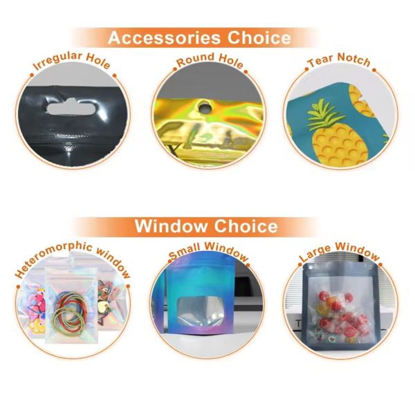 Customized Size Custom Food Grade Packaging Plastic Bags Flat Bottom Stand Bag Ziplock Resealable Packaging 1g To 10kilo Customized Logo