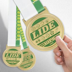 Wholesale Wholesale Custom Award Sports Winner Football Gold Medal Soccer Medal With Ribbon from china suppliers