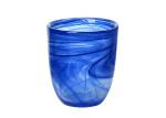 350ml Clouding Pink Coloured Glass Tealight Holders Pressed 110mm