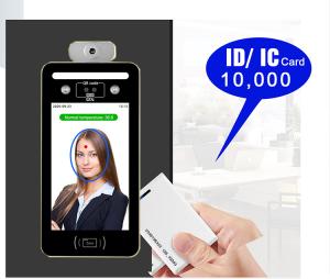 Wholesale Pass Management Vertical Facial Recognition Thermal Scanner 4G eMMC 512M from china suppliers