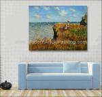 Claude Monet Oil Reproduction, Cliff Walk At Pourville Oil on Canvas 50 X 70 Cm