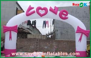 Wholesale Party City Balloon Arch Oxford Cloth Inflatable Wedding Arch / Inflatable Heart Shape Archway For Promotion from china suppliers