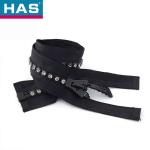 5# Open-end Rhinestones Zipper Colorful and Sustainable for Diamond/rhinestone