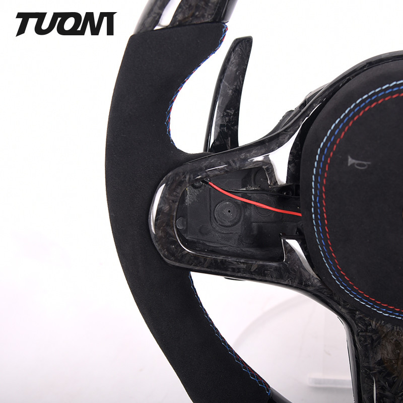 LED Forged Carbon Fiber Bmw G20 G30 X3 X5 Steering Wheel Alcantara Auto Parts