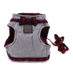 British Style No Escape Cat Harness For Kittens Cotton Leash Set Feel Soft