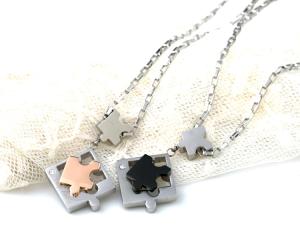 Wholesale Couple necklace with Stainles Steel Materials, Lovers Puzzle Pendant Necklace from china suppliers
