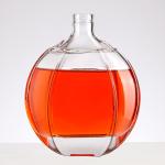 500ml 750ml Small Mouth Round Flat Liquor Wine Glass Bottle with Cap OEM/ODM