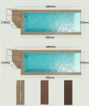 Clear Acrylic Panel AUPOOL Fiberglass Outdoor Baby Swimming Pools With Ladder