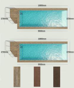 Wholesale Clear Acrylic Panel AUPOOL Fiberglass Outdoor Baby Swimming Pools With Ladder And Heat Pump For Kids from china suppliers