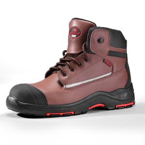 Wholesale CE S3 Heavy Duty Safety Shoes Work Boots Waterproof Leather Work Boots Composite Plastic Toe from china suppliers