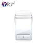 Wholesale plastic food storage cookie and candy container transparent round