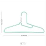 Seamless Thick Plastic Hangers Green Plastic Hangers Without Notches
