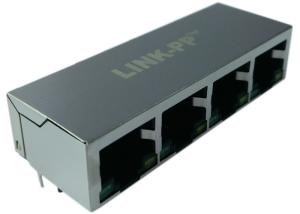 Wholesale Multi-port RJ45 AR14-3637I 1X4 RJ45 Connector Gigabit, NO LED, NO EMI Fingers from china suppliers