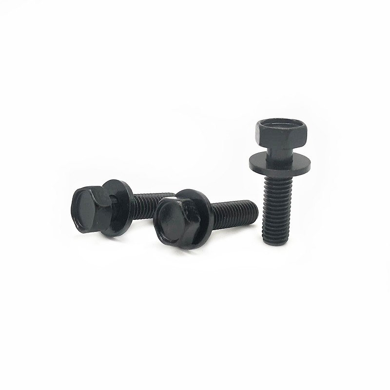 External Hexagon Head Flat Spring Pad Combination Bolt Screw High Strength