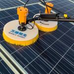 Artificial Control Rotary Brush for Washing Photovoltaic Farms Windows Glass