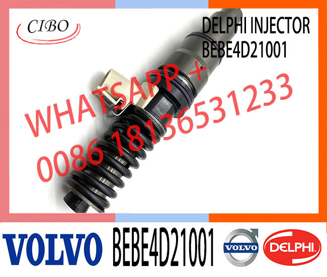 4 Pin Excavator Electronic Injector BEBE4D21001 33800-84830 Diesel Fuel Injector For VOL HYUNDAI H ENGINE