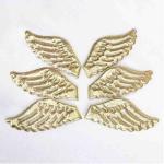 Gold Ultrasonic Embossing Fabric Wings Crafts For Gift Decoration