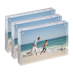 Wholesale Acrylic Magnetic Photo Frames 10*15*1.6cm Double Sided Tabletop Picture Frames from china suppliers