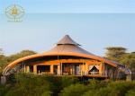 Prefab Outdoor Luxury Resort Tents Large Span High Dielectric Strength
