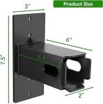 White/Black Hitch Wall Mount Bike and Cargo Rack Hanging Garage Organizer for