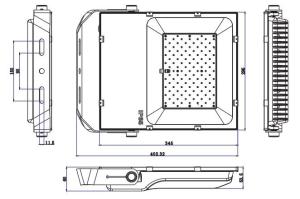 Wholesale Stable High Power Led Flood Light , Industrial Led Flood Lights Corrosion Resistant from china suppliers